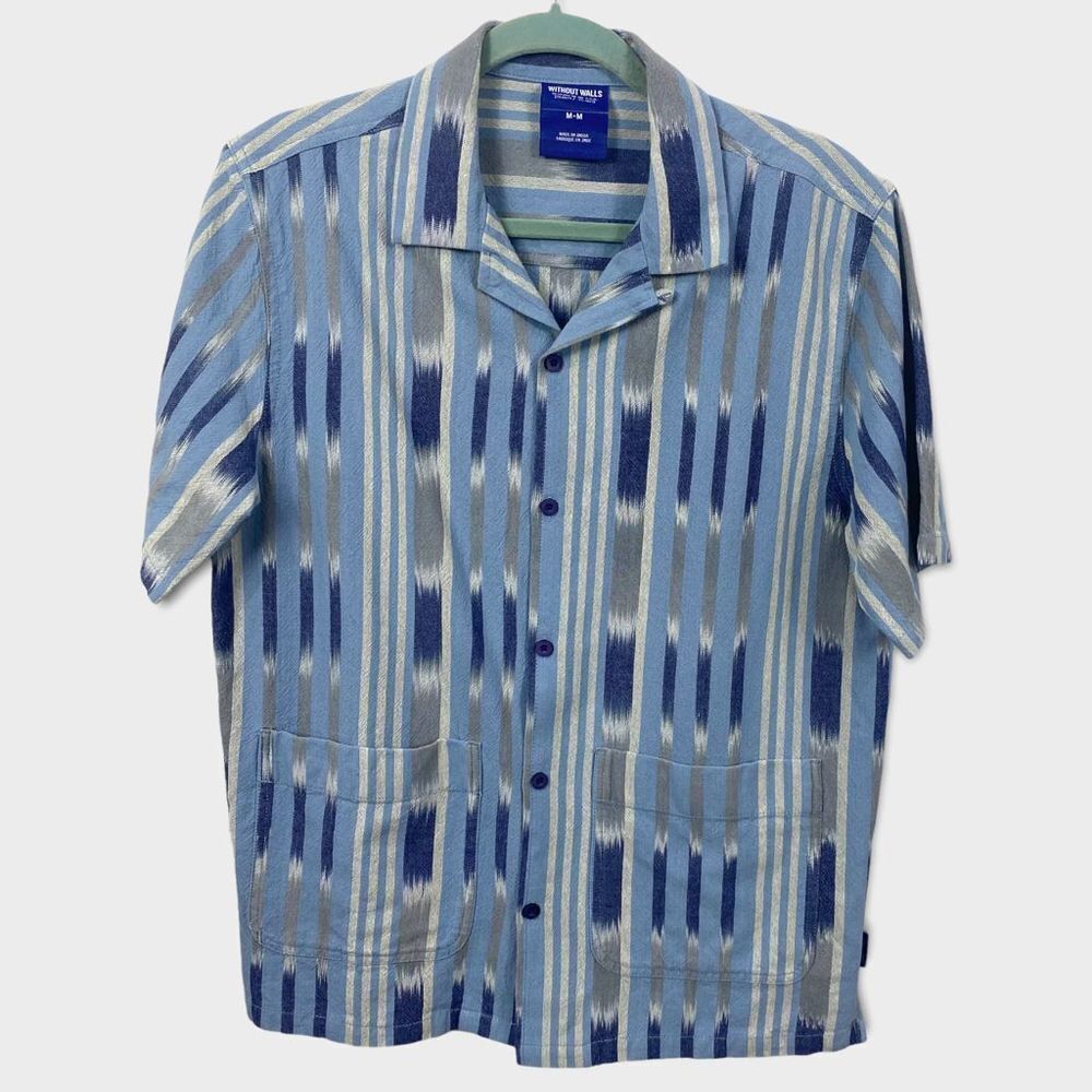 Without Walls Mens Urban Outfitters Shirt Button Down Linen